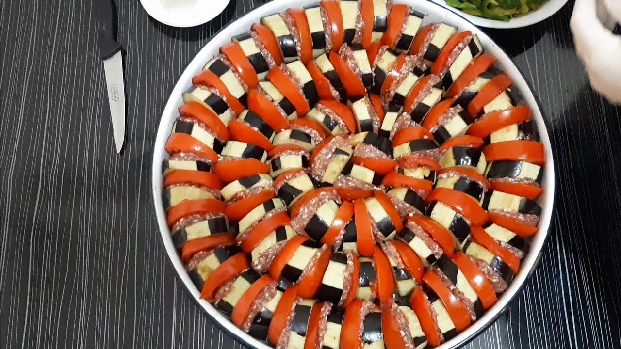 اسرع واسهل اكلة صينية الكباب باذنجان ( الملضوم ) ولا أطيب من هيك 😋😍