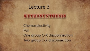 some important concepts # Retrosynthesis # for CSIR NET JRF/ GATE/ KSET