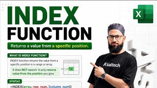 INDEX Function in Excel | Single Column &amp; Multiple Column Explained #AsalTech