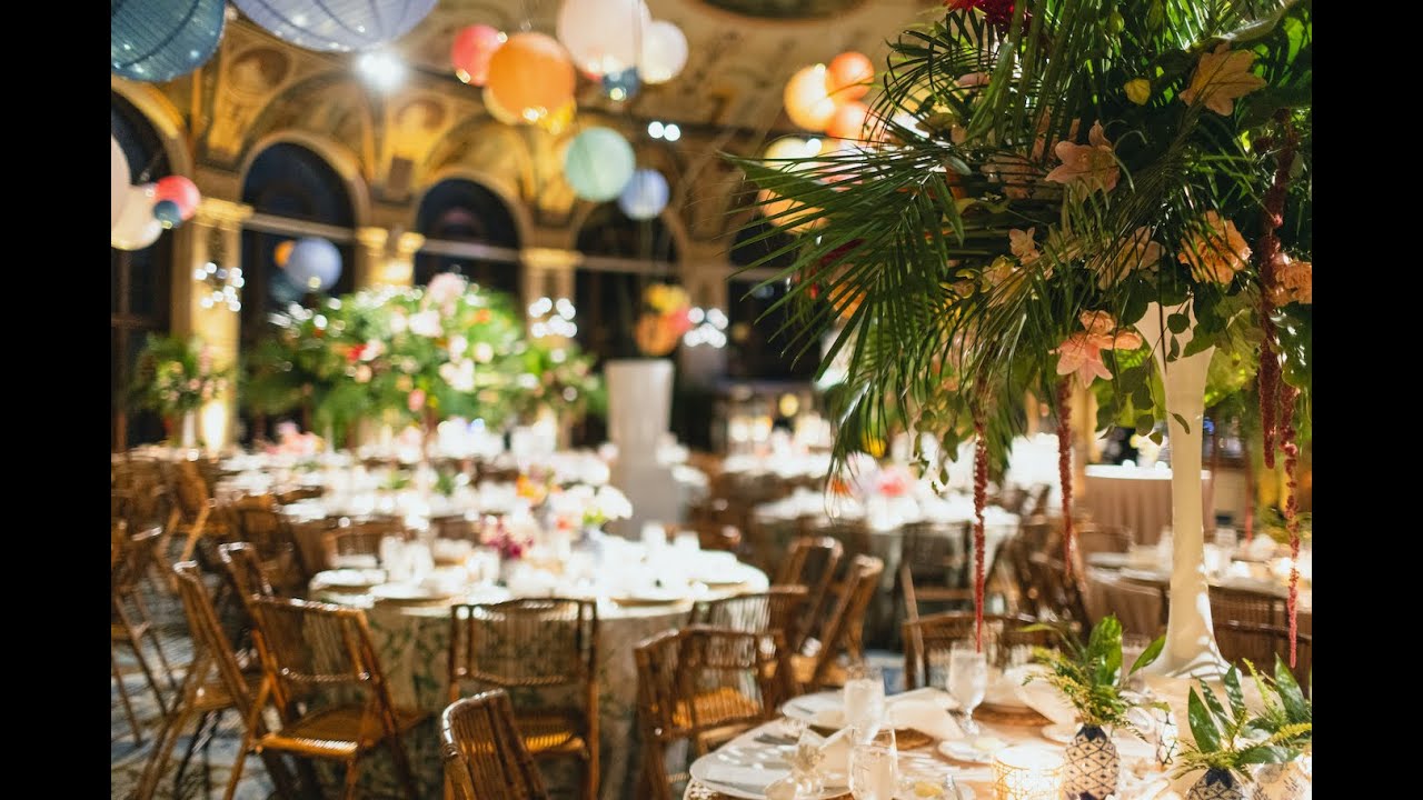 Tropical Chic Wedding Welcome Event in Palm Beach