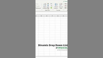 Membuat Drop down list secara dinamis #TipsExcel #excel #exceltips #exceltricks #exceltutorial