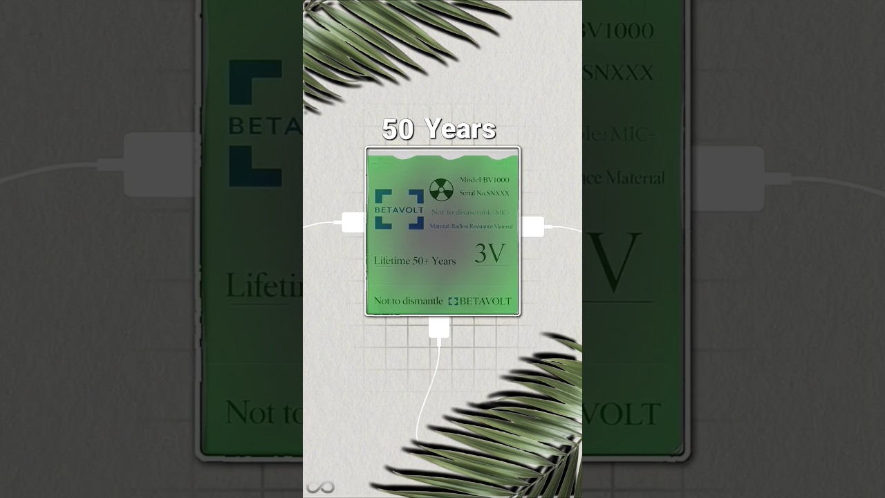 This Battery Runs for 50 Years | #shorts