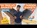 SS Trolleys vs Tandem Baskets | Types of Kitchen Baskets | Wire Baskets and  Drawer System