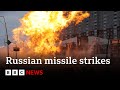 Russian missile strikes kill civilians in Ukrainian cities - BBC News