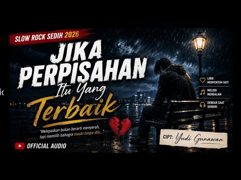 Lagu Sedih Menyayat Hati | JIKA PERPISAHAN ITU YG TERBAIK | SLOWROCK Melayu (Official Lyric Video)
