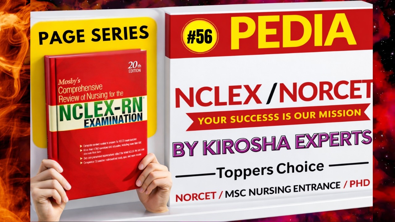 MOSBY Complete Solution | PACE SERIES 56🔥 | Nursing Competitive Exams की Full तैयारी | LIVE 10 PM