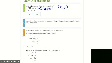 IXL | Is (x, y) a solution to the system of equations? | 8th grade math