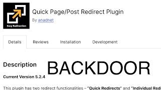 This malicious Plugin went unnoticed for years