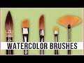 CONFUSED? Different Types Of WATERCOLOR BRUSHES, Their Uses & How To Choose Them