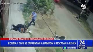 🌟¡Héroe en acción! Policía de civil frustra asalto y rescata a rehén en restaurante de Piura 🌟
