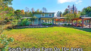 South Carolina Farmhouse On 10+ Acres | Creek | SC Real Estate | Old Houses With Off Grid Design
