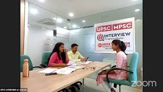 Vidya Kalse, PSI | Mock Interview 2020 Batch | By Ram Wagh Sir & Aishwarya Khade Mam @Aakar