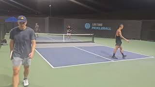 4.5+ Life Time Pickleball Games - Moeckelmann/Wallace v Lee/Heldridge [Game 5]