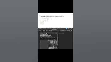 !! Double Bang Trick (Convert anything to boolean) In JS
