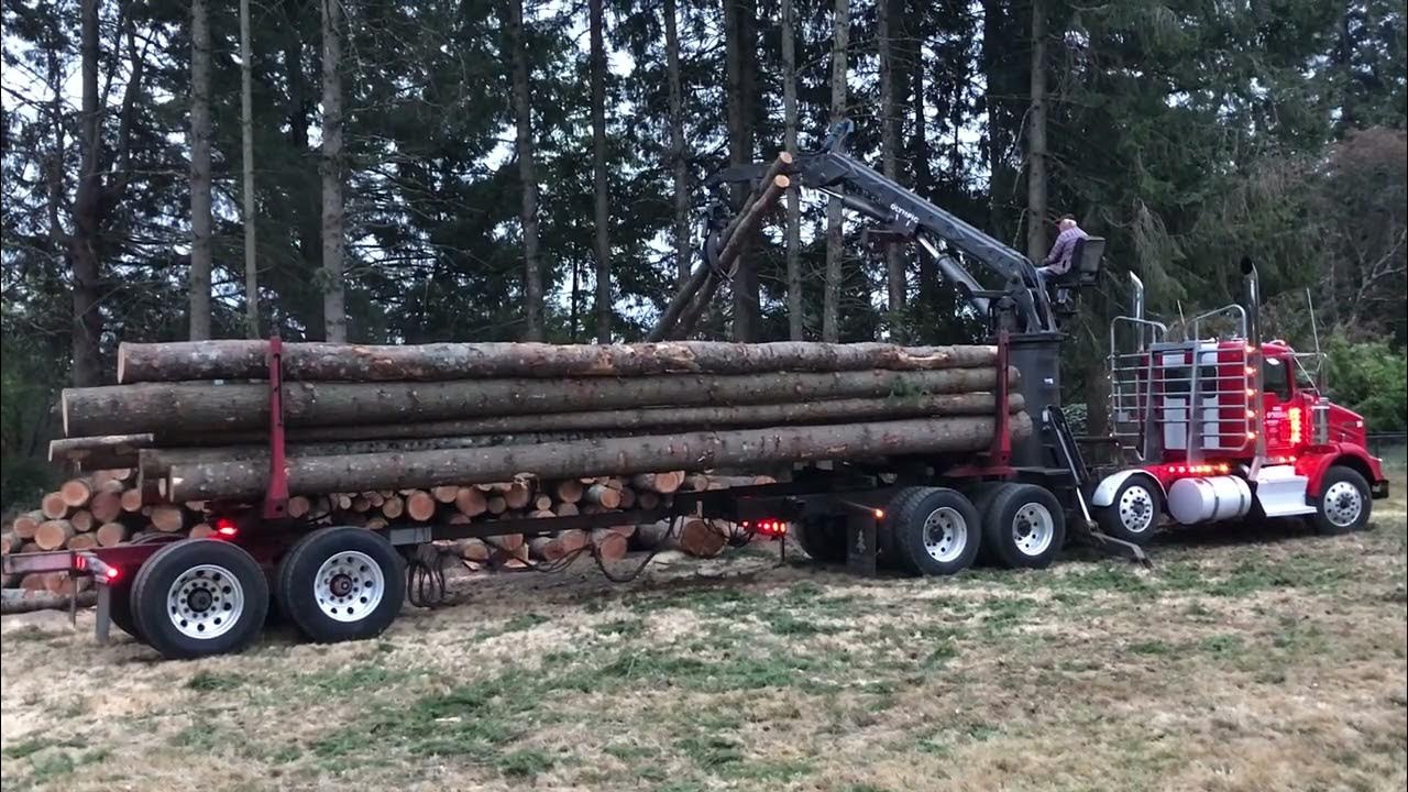 First log truck load from the shop YouTube