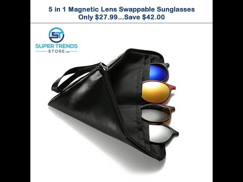 5-in-1-magnetic-lens-swappable-sunglasses---5-different-sunglasses-in-just-one-frame!