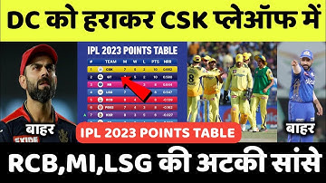 IPL 2023 Today Points Table | CSK vs DC After Match Points Table | Ipl 2023 Points Table
