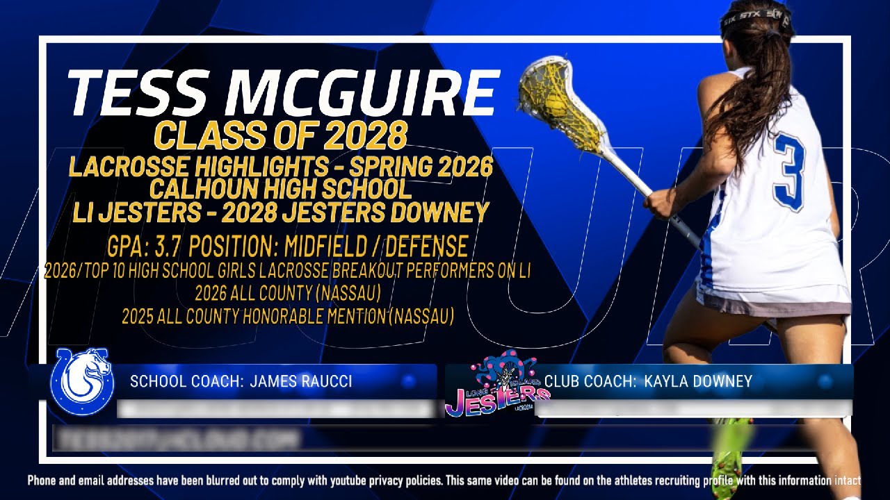Tess Mcguire - Lacrosse Highlights - Spring 2026