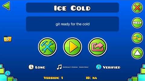 Geometry Dash Layout - Ice Cold - Pre 2
