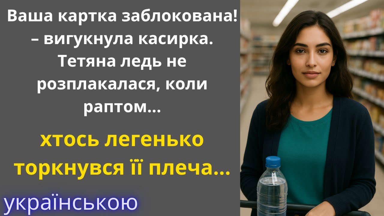 Ваша картка заблокована! – сказала касирка. Тетяна ледь не розплакалася, а коли її хтось торкнувся..