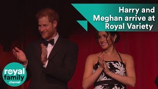 Harry and Meghan arrive at the Royal Variety Performance