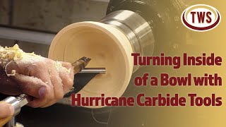 Turning the Inside of a Bowl with Hurricane Carbide Tools - The Woodturning Store