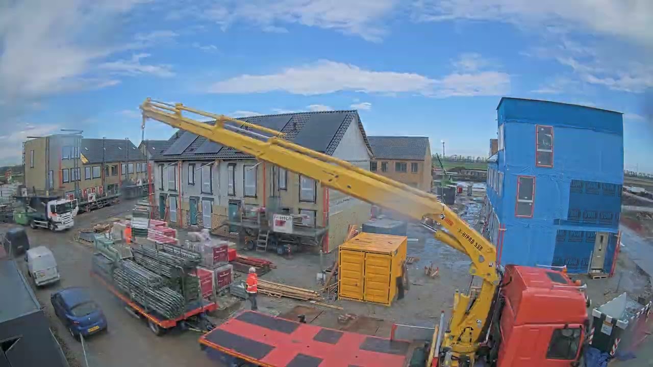 Bouw parkeergarage Meelfabriek - uHD PTZ camera. 