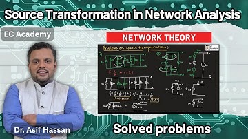 Problems on source transformation || EC Academy #education #circuitanalysis #electricalengineering