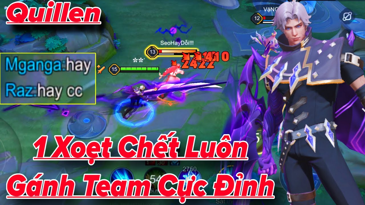 QUILLEN Liên Quân || Sốc Dame Cực Ảo 1 Xoẹt Bốc Hơi Gánh Team Cực Chất