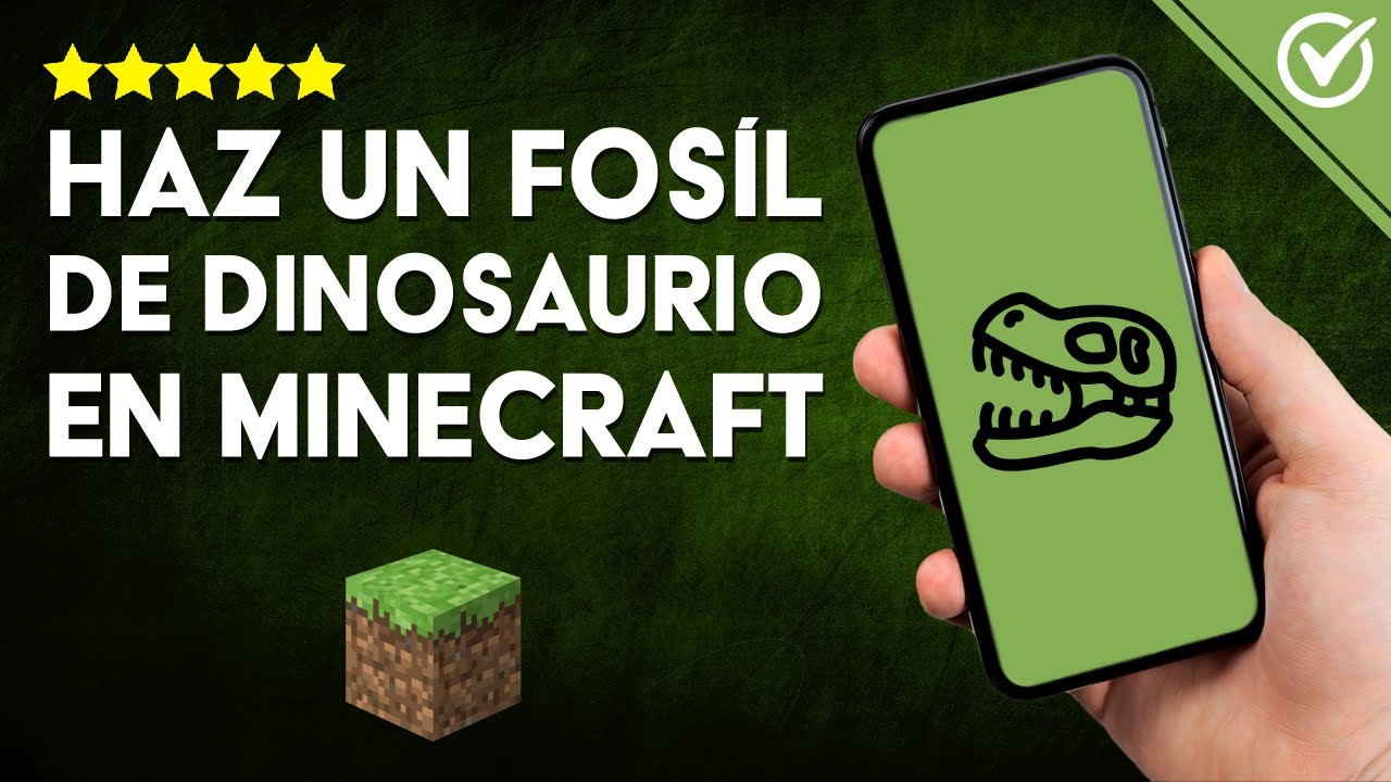 Cómo Hacer un FÓSIL de DINOSAURIO en Minecraft - Añade un Toque