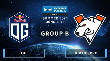 CS:GO - OG vs. Virtus.pro [Mirage] Map 1 - IEM Summer 2021 - Group B