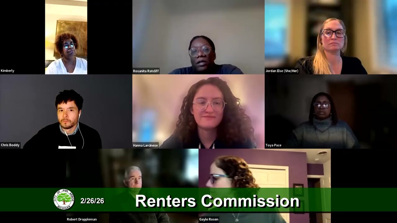 Ann Arbor Renters Commission 2/26/26
