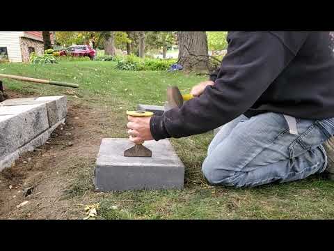 How to SPLIT a retaining wall cap