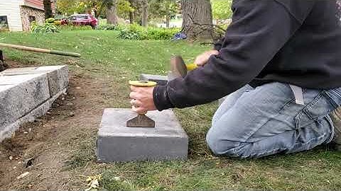 How to SPLIT a retaining wall cap