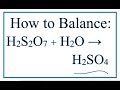 Balancing Chemical Equations Concepts