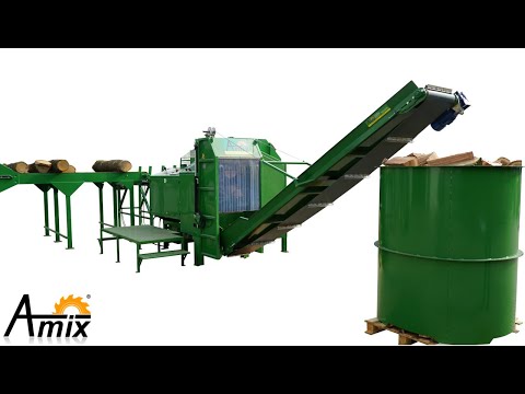 Amix LP-450SP — linie de tăiat și despicat în lucru