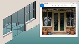 Revit Exercise (Day 159) - Use curtain wall to model existing windows and doors