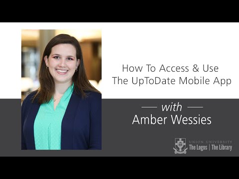 How To Access & Use The UpToDate Mobile App