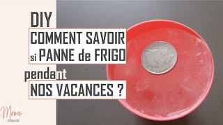 [ASTUCE MINUTE] DIY POUR VÉRIFIER SI PANNE DE FRIGO PENDANT NOS VACANCES ✖ MAMAN ORGANISATION ✖