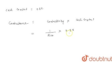 Calculating molar conductance: The resistance of 0.01 M solution of an electrolyte was found to ...