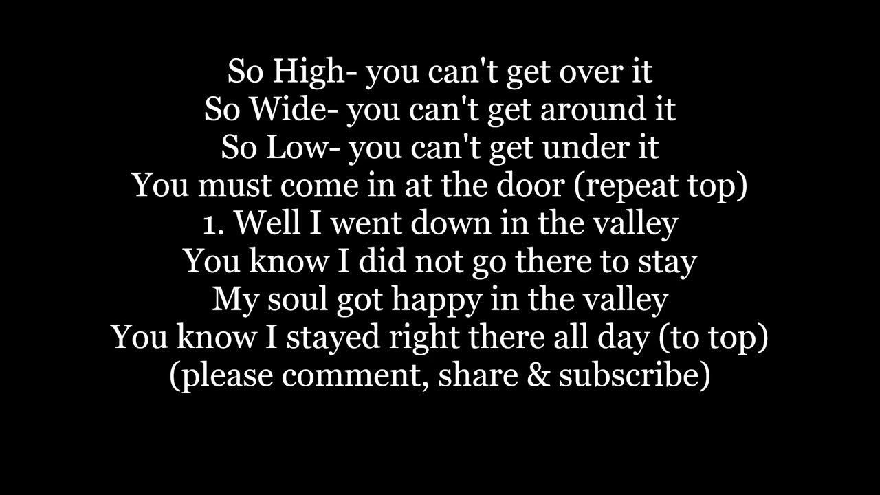 SO HIGH You Can't Get Over It Around Under Elvis Martins Lyrics