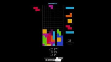 Tetris 40 LINE Sprint Personal Best 18.081 seconds