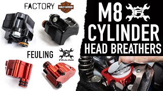 FEULING Cylinder Head Breathers for Milwaukee Eight engines