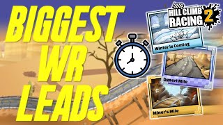 Top 10 Biggest World Record Leads | Time Trial - Hill Climb Racing 2 screenshot 2