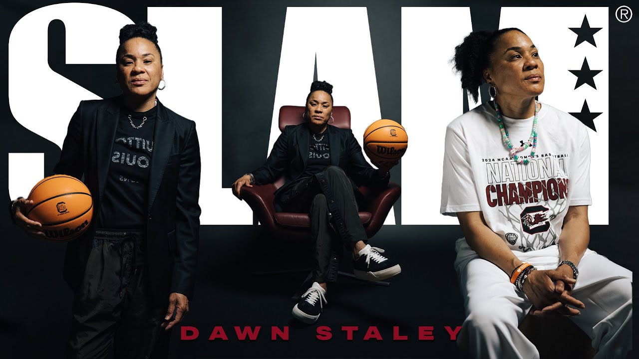 Behind the Scenes with South Carolina Head Coach Dawn Staley at her SLAM 250 Cover Shoot 💍💍💍 - YouTube