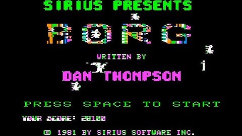 Borg longplay and disk drive sound (Apple II - Sirius)
