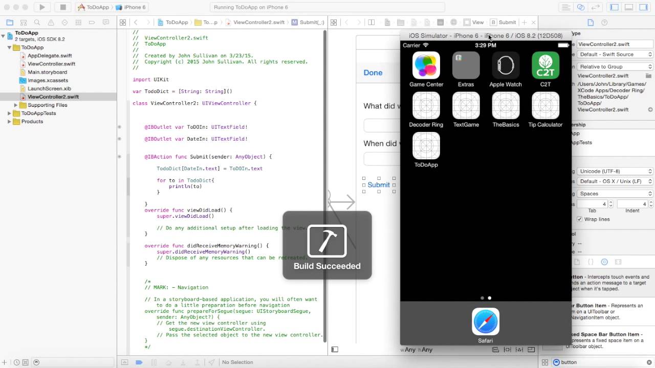 Swift Tutorial- To Do App: Part 1 - YouTube