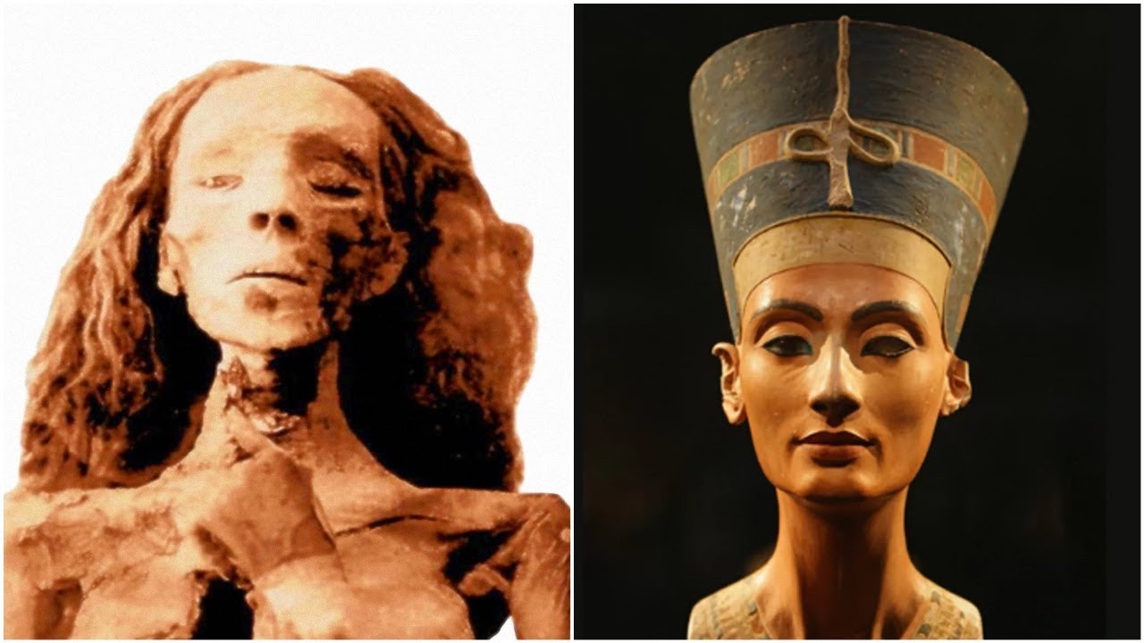Лица в древнем мире. Хатшепсут Нефертити Клеопатра. Мумия царицы Нефертити. Нефертити реконструкция внешности. Царица Египта Клеопатра внешность.