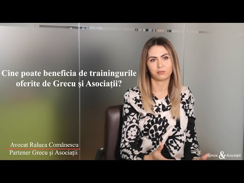 Avocat Raluca Comănescu - Traininguri și cursuri pe diferite teme juridice