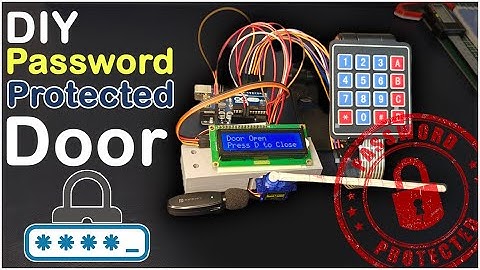How I Made a Password-Protected Door Lock | DIY Arduino tutorial - WTC Zone #tutorial  #diy #lock